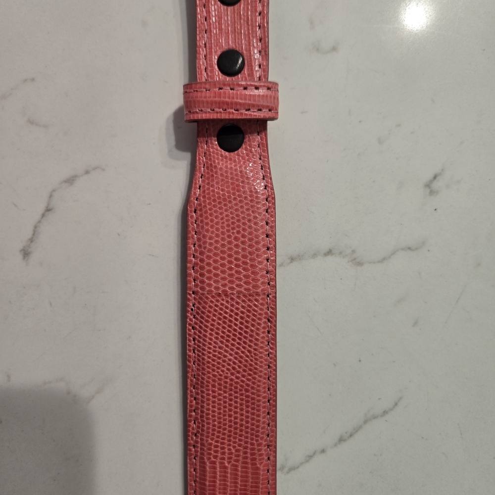 Tom Taylor Pink Textured Men's Belt Strap - Picture 7 of 7